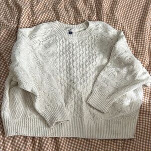 Universal Thread Cream Cable Knit Sweater